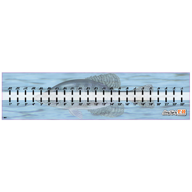 F&H Decals  Fishing Measuring Tape, Fishing Stickers & Decals