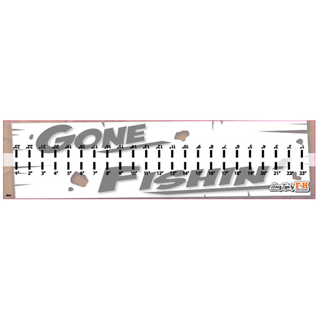 F&H Decals  Fishing Measuring Tape, Fishing Stickers & Decals, Bass Boat  Decals, Carpet Decals